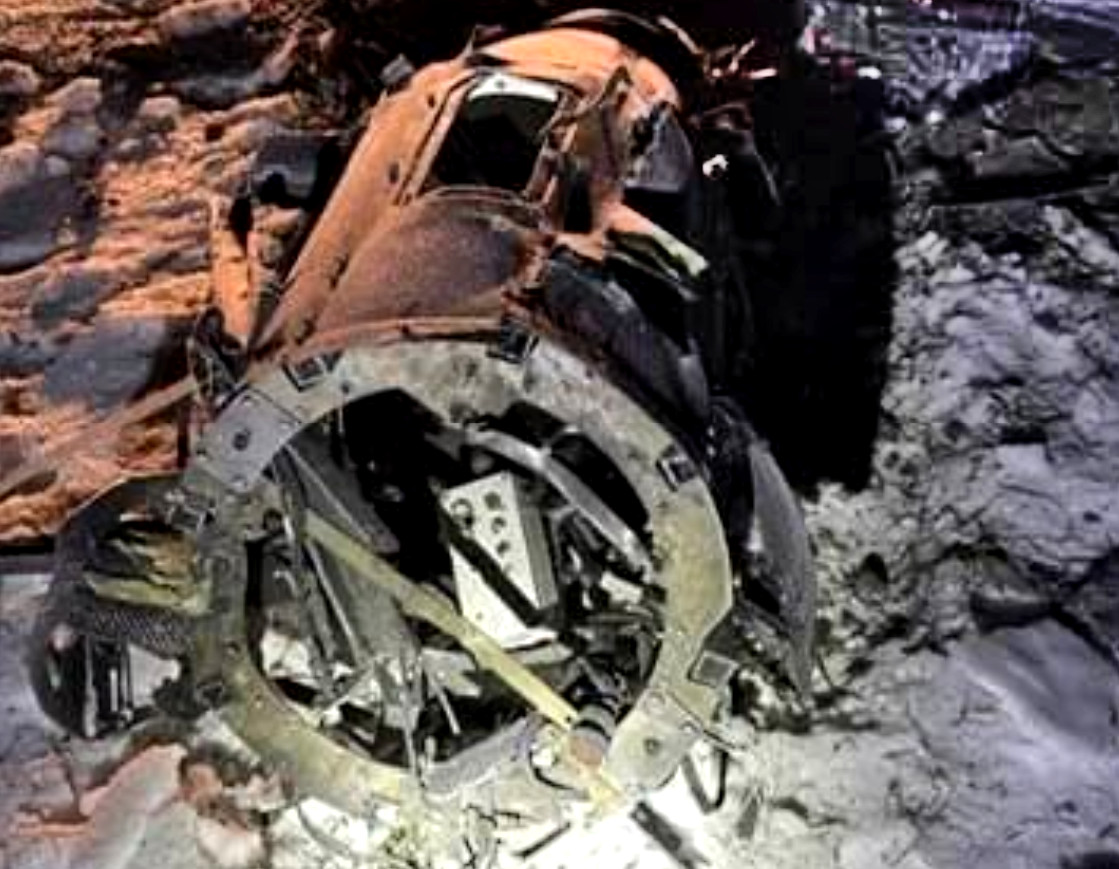 Russia's Geran-5 Low-Cost cruise missile drone crash site