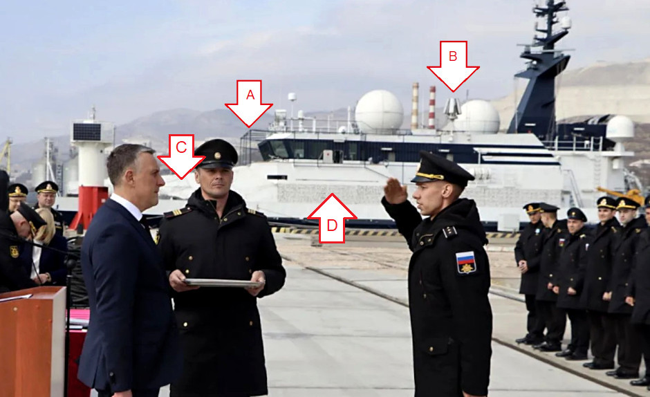 Russian Naval Vessel Gets Droned Cage And Add-on ECM