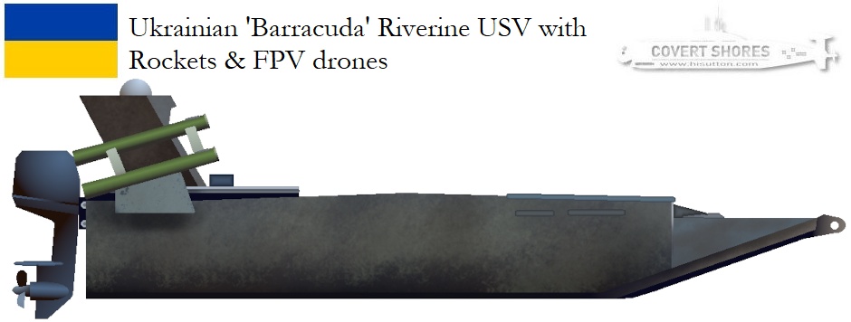 Ukrainian Surface Drone (USV) used in rivers